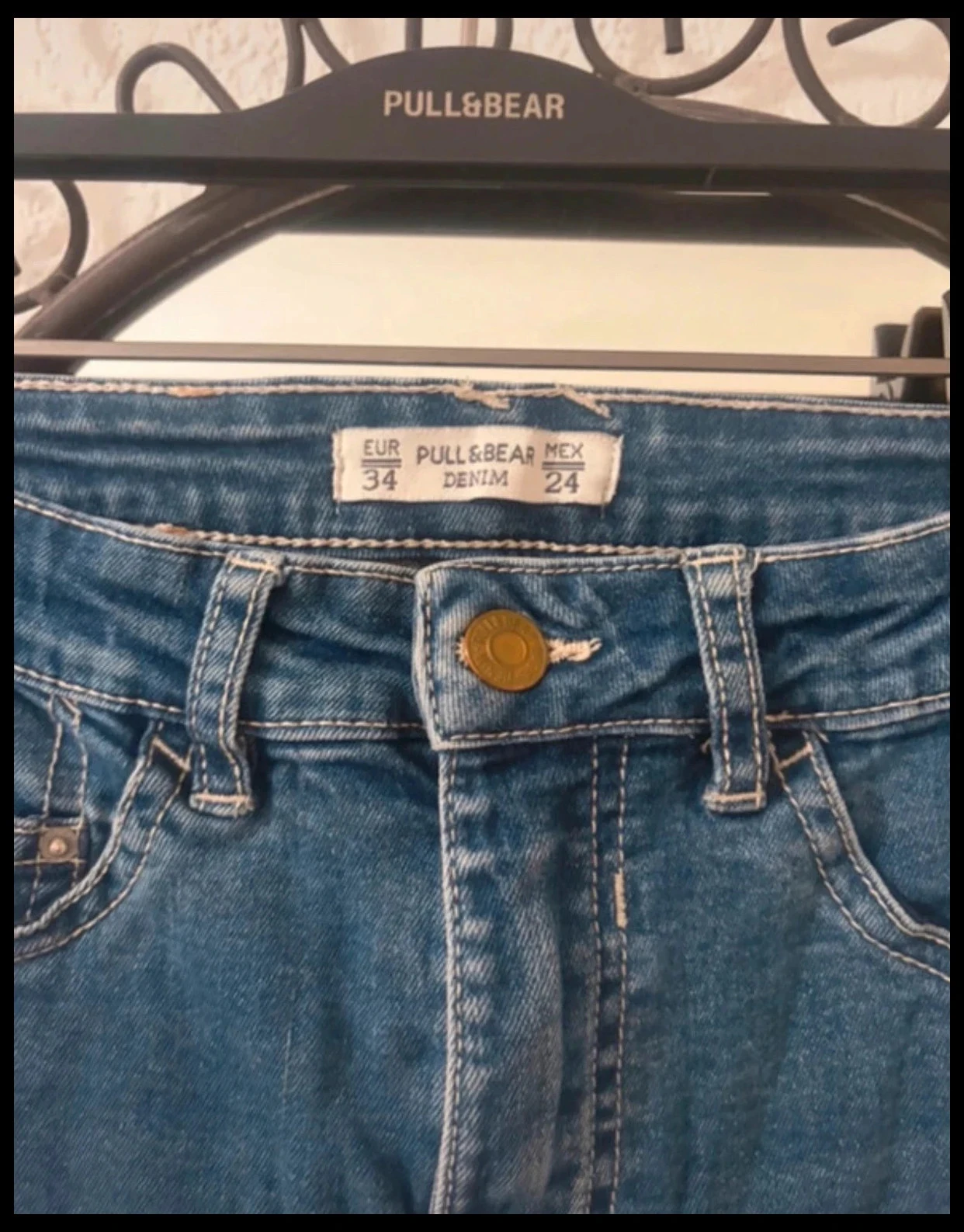 Skinny Blue Denim Jeans Pull & Bear – Size 34 (XS) – photo 4